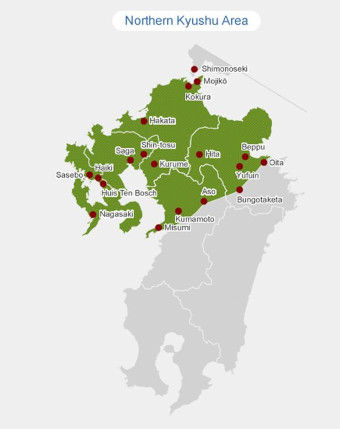 north kyushu map